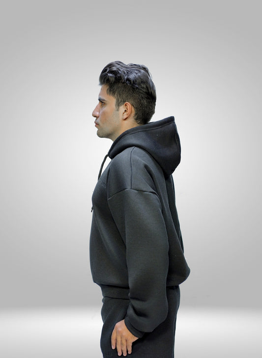 AURA SERIES 01 - Black Oversized Hoodie