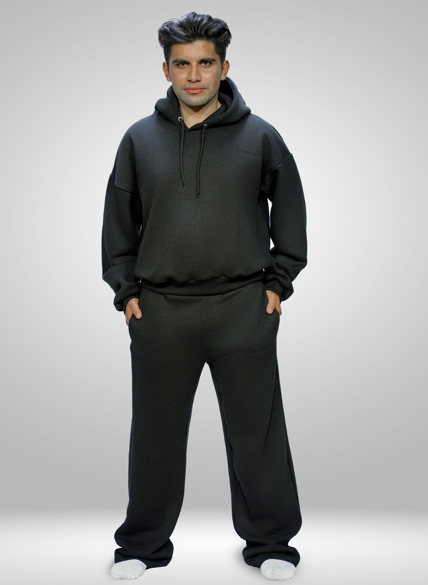 AURA SERIES 01 - Black Oversized Hoodie