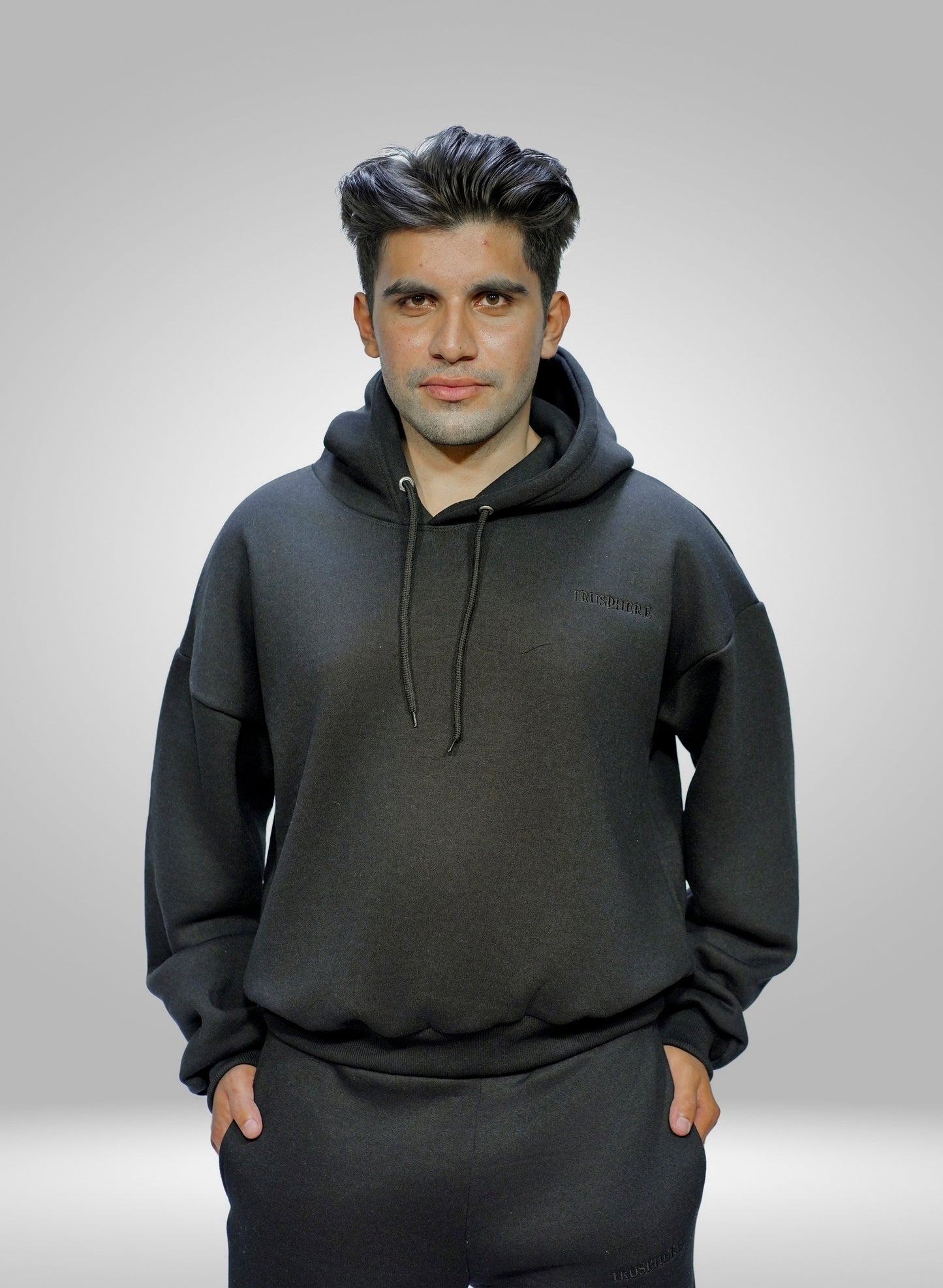 AURA SERIES 01 - Black Oversized Hoodie