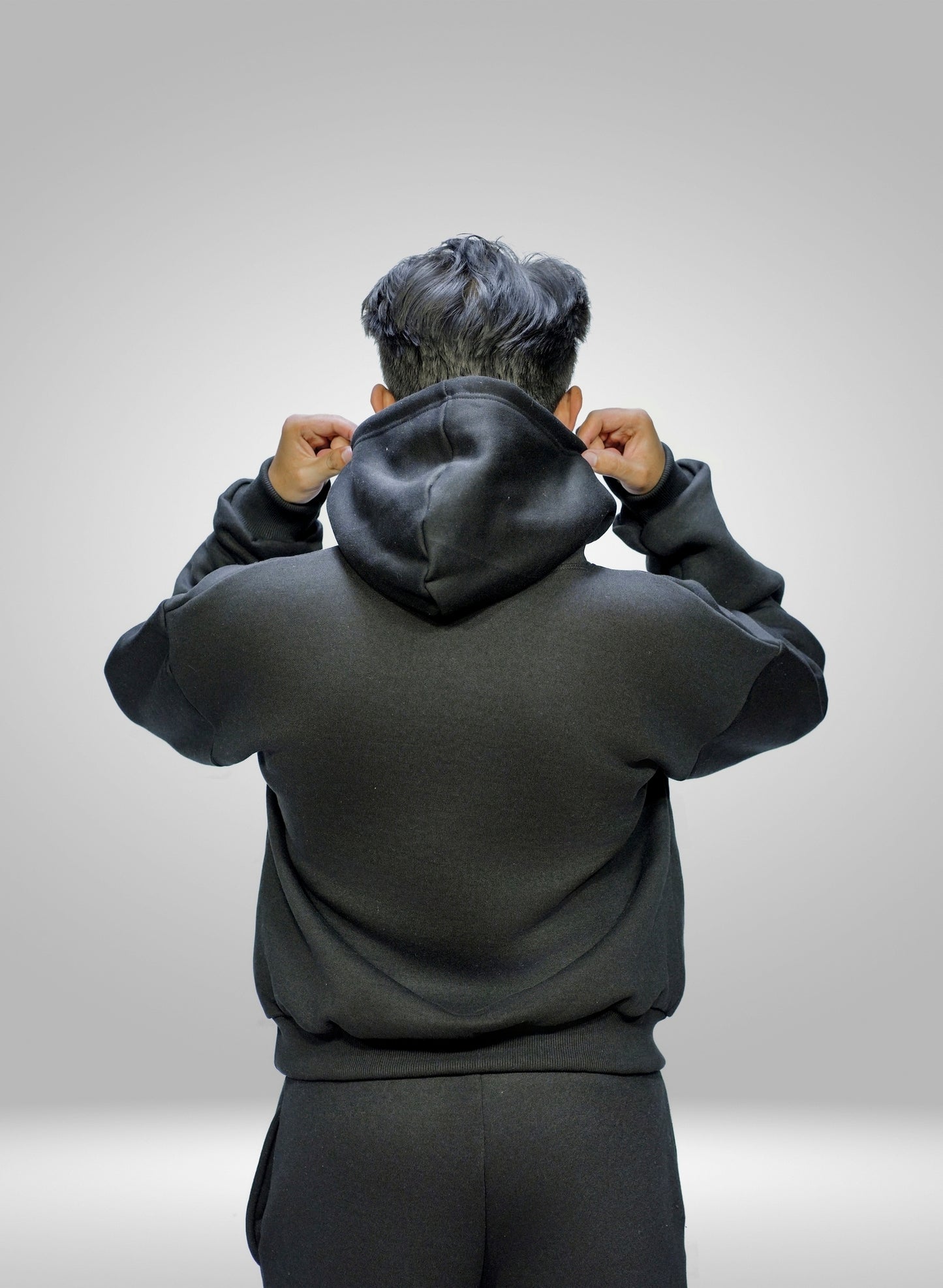 AURA SERIES 01 - Black Oversized Hoodie