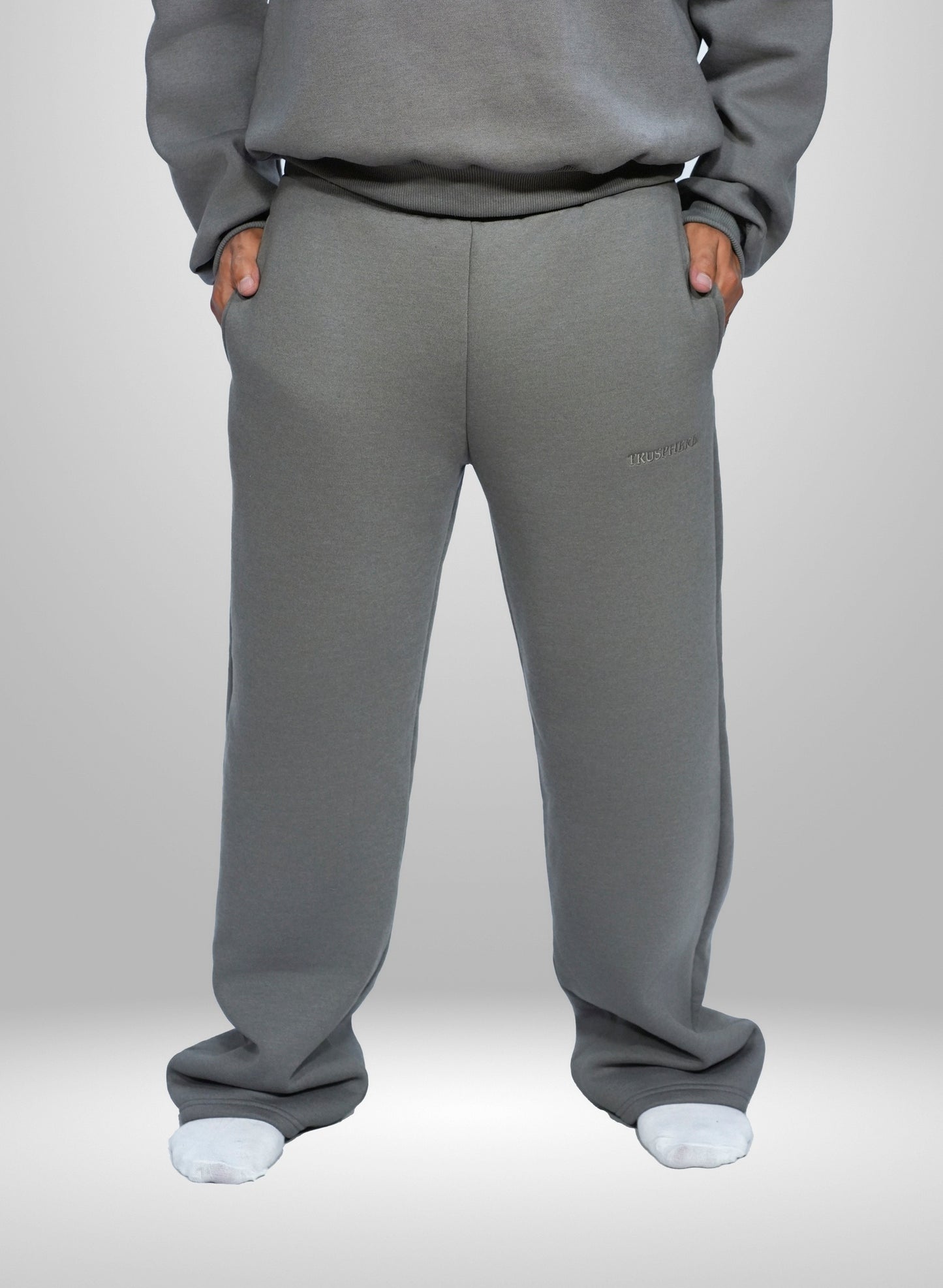 Trusphere Aura Series 01 — Grey 450GSM Oversized Buggy Pant