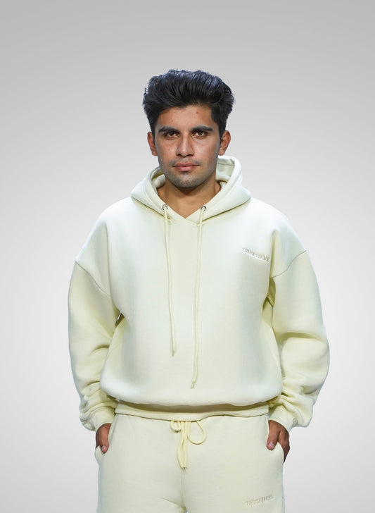 Trusphere Aura Series 01 – Cream Hoodie (450 GSM)