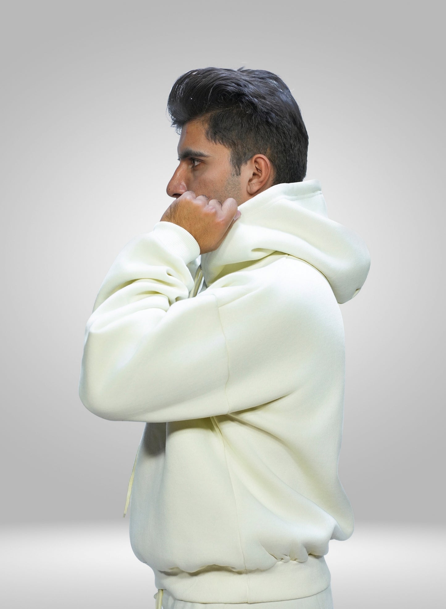 Trusphere Aura Series 01 – Cream Hoodie (450 GSM)
